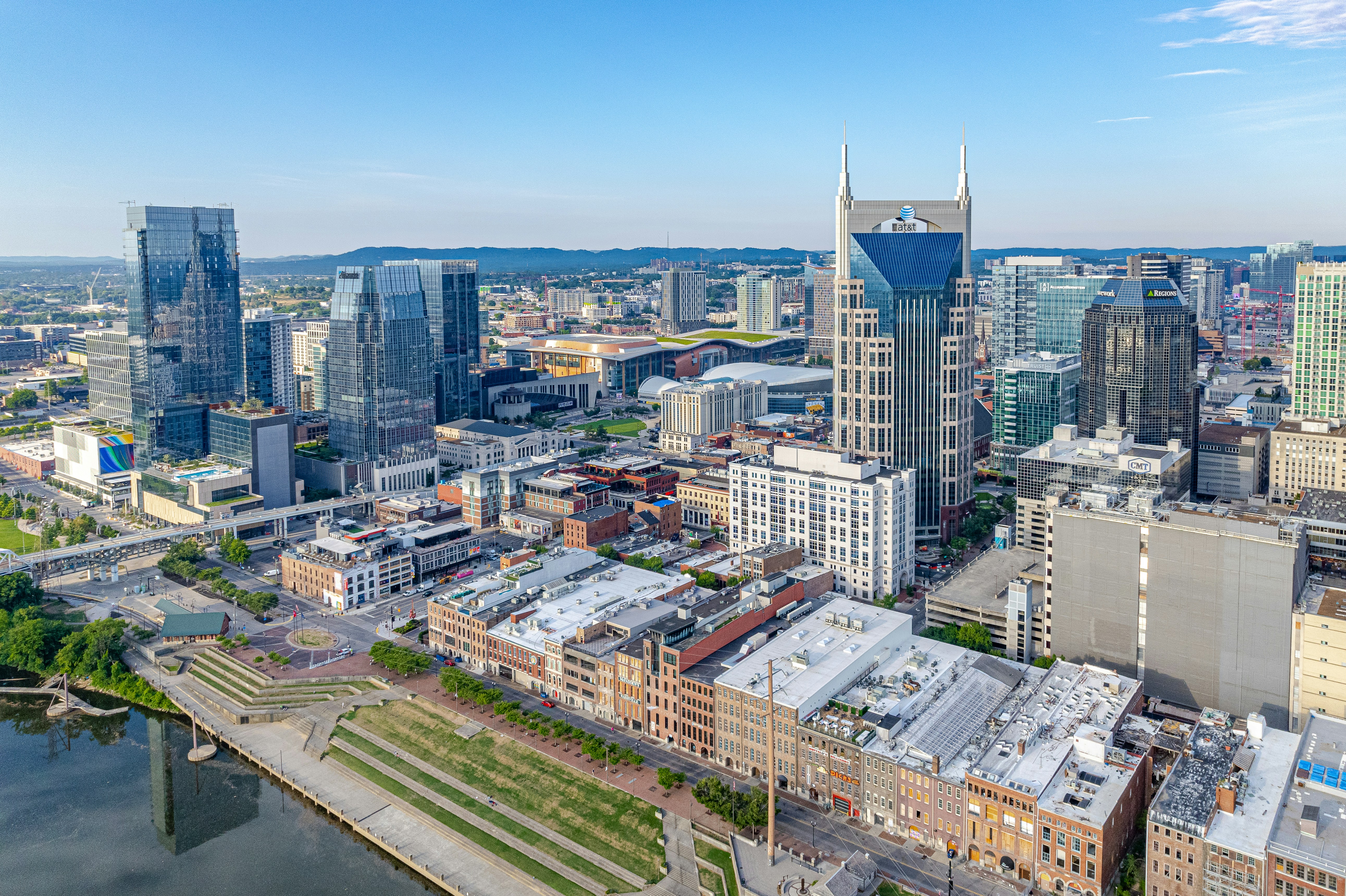 The Nashville, Tennessee skyline at dusk, home of The Genesis Group